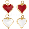 10Pcs 2 Colors Real 18K Gold Plated Brass Charms KK-BBC0016-07-1
