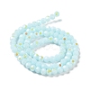 Opaque Glass Beads Strands EGLA-A035-P4mm-L10-2