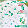 90Pcs 6 Colors Transparent Czech Glass Beads GLAA-GA0001-81-3