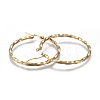 201 Stainless Steel Big Hoop Earrings EJEW-A054-06C-G-2
