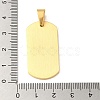 PVD Vacuum Plating 304 Stainless Steel Pendants STAS-C105-06G-3