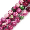 Synthetic Fossil Beads Strands G-L028-8mm-01-2