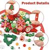 100Pcs 19 Styles Christmas Acrylic Beads MACR-FS0002-33-3