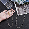 3 Sets 3 Styles Aluminium Twisted Chains for Jeans Pants HJEW-SP0001-53-3