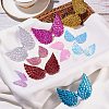 Glittery Angel Wings Patches DIY-PH0026-30-2