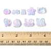 120Pcs 8 Styles Transparent Spray Paint Glass Beads GLAA-FS0002-26-5