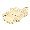 Zinc Alloy Enamel Pendants ENAM-Q502-01LG-04-3