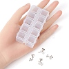 20Pcs 10 Style 201 Stainless Steel Stud Earring Findings STAS-YW0001-70P-3