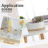 2Pcs Wood Round Incense Plate AJEW-CN0003-62-4