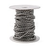 Tarnish Resistant Men's Jewelry Making 304 Stainless Steel Box Chains CHS-A003F-4.0mm-3