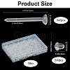 500Pcs Eco-Friendly Plastic Stud Earring Findings KY-SP0001-03A-2