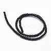 Natural Black Onyx Beads Strands G-P161-19-4x2mm-2