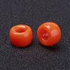 Opaque Acrylic European Large Hole Beads PL338-3-3