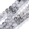 Natural Dragon Veins Agate Bead Strands G-K166-14-6mm-01-2