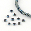 Square Electroplated Non-magnetic Synthetic Hematite Bead Spacers G-R259-68F-1