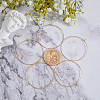 DICOSMETIC 40Pcs Brass Hoop Earrings Findings KK-DC0001-11-5