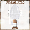 Glass Bell Jars with Cork AJEW-WH0609-726-2