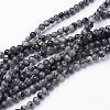 Natural Larvikite Beads Strands GSR4mmC128-1