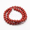 Natural Red Jasper Beads Strands G-E375-6mm-02-3