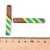Epoxy Resin & Walnut Wood Pendants RESI-N039-121D-3