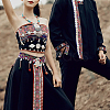 Ethnic Style Embroidery Polyester Ribbons OCOR-WH0079-40B-7