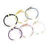 6Pcs 6 Colors Nylon Cords Bracelet Makings Fit for Connector Charms AJEW-FS0001-39-1
