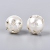 ABS Plastic Imitation Pearl Round Beads SACR-T017-76B-2