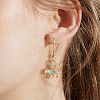 6Pcs 6 Style Rack Plating Brass Micro Pave Colorful Cubic Zirconia Pendants ZIRC-SZ0004-85-6