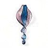 Handmade Gold Sand Lampwork Big Pendants LAMP-T023-09D-1