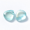 Transparent Spray Painted Glass Beads GLAA-T016-29D-2