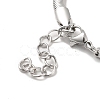 Rack Plating Brass Herringbone Chains Bracelet for Men Women BJEW-M227-01P-3