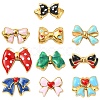 10Pcs 10 Styles 304 Stainless Steel Enamel Beads STAS-YW0003-65-1