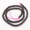 Garnet Round Beads Strands X-G-O081-01-6mm-3