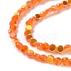 Transparent Electroplate Glass Beads Strands GLAA-Q099-A01-M02-4