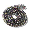 Electroplate Glass Bead Strands X-EGLA-R064-6mm-08-5
