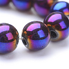 Non-magnetic Synthetic Hematite Beads Strands X-G-S096-8mm-6-2