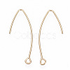 Brass Earring Hooks KK-N231-08-NF-2