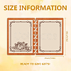 Wooden Commemorative Cards Book WOOD-WH0045-06-2