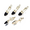 Rack Plating Alloy Enamel Pendant Rhinestone Settings ENAM-T011-133D-1