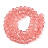 Baking Paint Imitation Jade Glass Bead Strands DGLA-A034-J8MM-A31-2