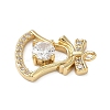 Brass Micro Pave Cubic Zirconia Pendants KK-H521-02C-G-2