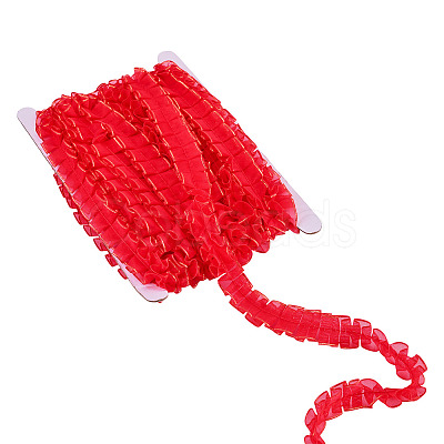 10M Double Layer Polyester Lace Ribbon OCOR-TA0004-14D-1