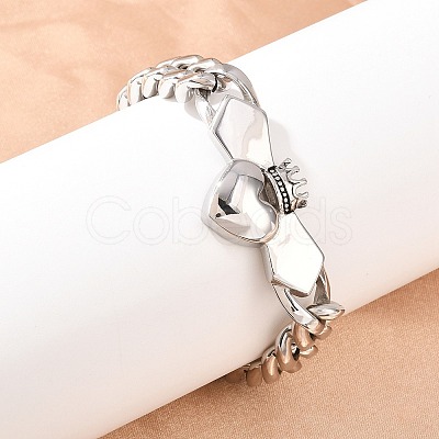 304 Stainless Steel Chain Bracelets LS-BJEW-D379-18P-1