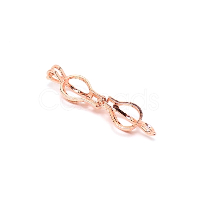 Alloy Bead Cage Pendants FIND-WH0097-32RG-1