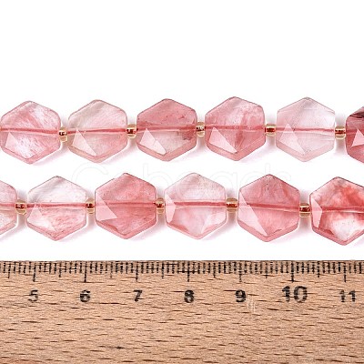 Cherry Quartz Glass Beads Strands G-N368-01A-21-1
