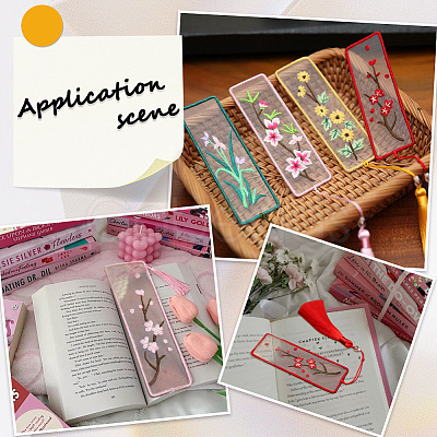 DIY Embroidery Bookmark Kits DIY-SC0029-47-1