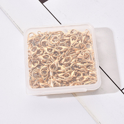 Zinc Alloy Lobster Claw Clasps PALLOY-YW0001-12KCG-1