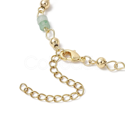 Brass Natural Mixed Stone Link Bracelets for Women BJEW-JB11683-1