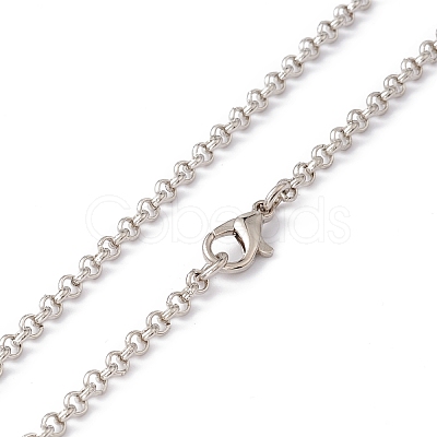 Sublimation Blank Aluminum Pendant Necklace NJEW-E020-04P-1