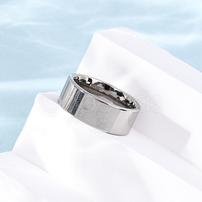 201 Stainless Steel Wide Band Finger Rings RJEW-K252-02E-P-1